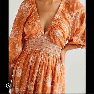 Flawed Free people Golden hour maxi dress size large